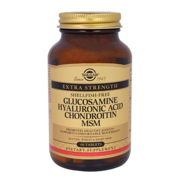 Glucosamina + Ácido Hialurónico + Chondroitin + MSM 60 Cápsulas - Solgar - Crisdietética