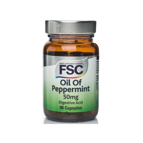 Oil of Peppermint 50mg 90 Cápsulas - FSC - Crisdietética