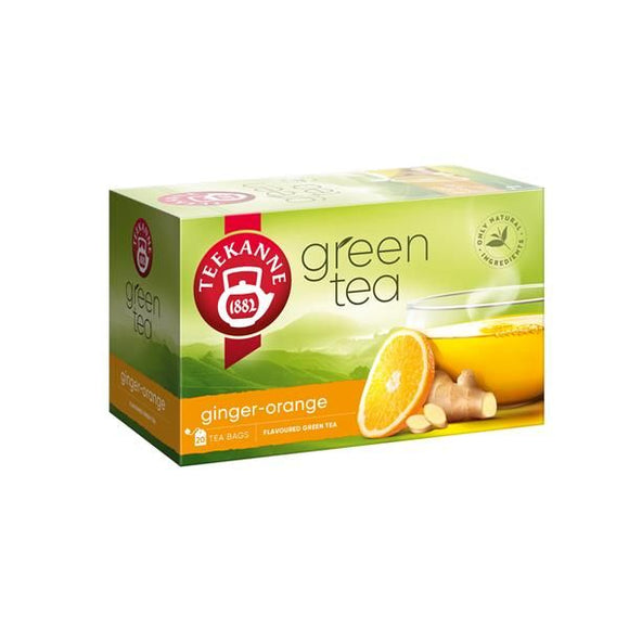 Chá Verde Gengibre e Laranja 20 Saquetas - Teekanne - Crisdietética