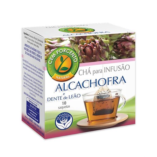 Chá de Alcachofra + Dente de Leão 10 Saquetas- Cemporcento - Crisdietética
