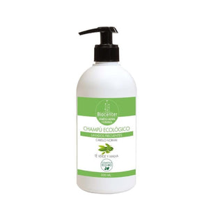 Normal Hair Shampoo Bio Cha Verde e Malva 500ml - Biocenter - Crisdietética