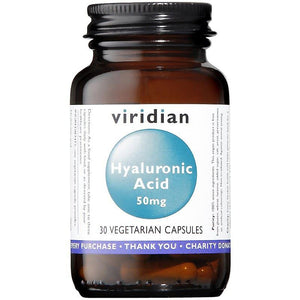 Hyaluronic Acid 50mg 30 Capsules - Viridian - Crisdietética