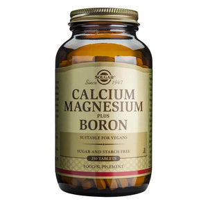 Calcium Magnesium Plus Boron 250 Tablets - Solgar - Crisdietética