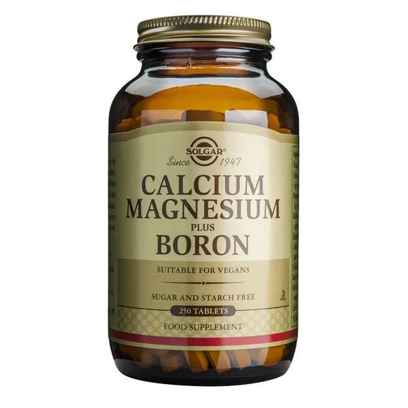 Calcium Magnesium Plus Boron 250 Comprimidos - Solgar - Crisdietética