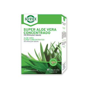 Super Aloe Vera 100.000 - 30 Capsules - Sovex - Crisdietética
