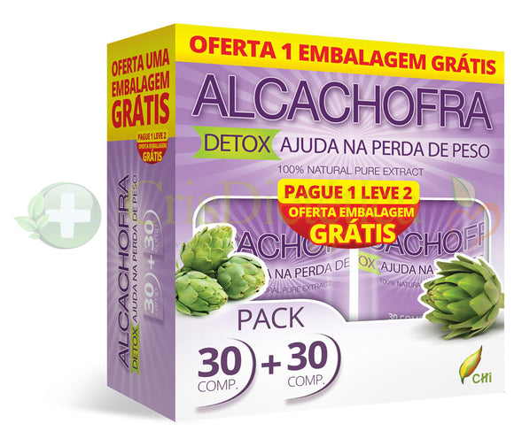 Alcachofra Detox Pack 30 + 30 un - Celeiro da Saúde Lda