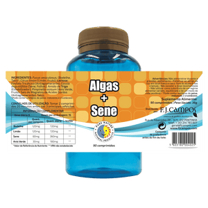 Algae + Sene 180 Comprimidos - Pure Nature - Crisdietética