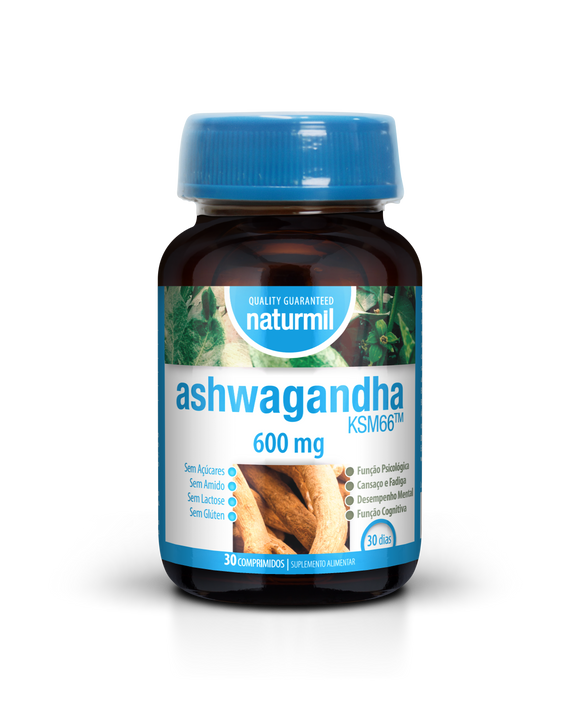 Ashwagandha 600mg 30 Comprimidos - Naturmil - Crisdietética