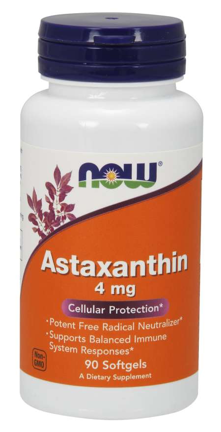 Astaxanthin 4mg 60 Cápsulas - Now - Crisdietética