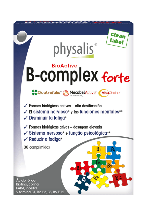 B-Complex Forte 30 Comprimidos - Physalis - Crisdietética
