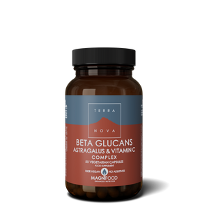 Beta Glucans, Astragalus & Vitamina C Complex 50 cápsulas - Terra Nova - Crisdietética