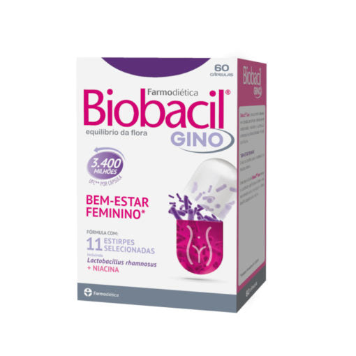 Biobacil Gino 60 Cápsulas - Farmodietica - Crisdietética