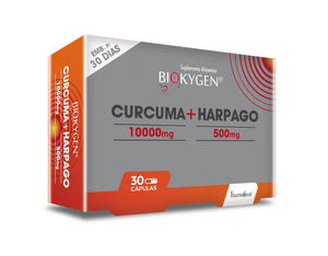 姜黄 + Harpago 30 粒胶囊-Biokygen - Chrysdietética