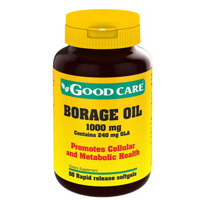 Borage Oil 1000mg 50 Cápsulas - Good Care - Crisdietética