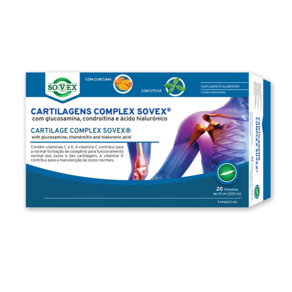 Cartilagens Complex Sovex 20 Ampolas - Sovex - Crisdietética
