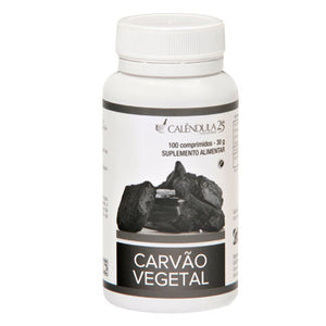 Vegetable Charcoal 100 Tablets - Calendula - Chrysdietética