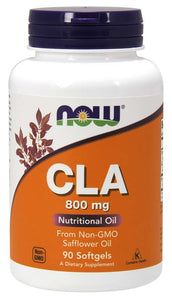 CLA 800mg 90 capsules -Now - Chrysdietética