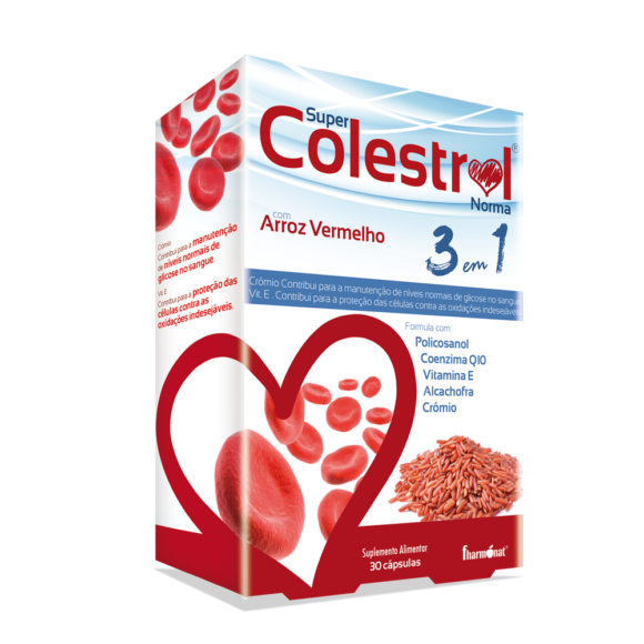 Super Colesterol Norma 3 em 1 30 Cápsulas - Fharmonat - Crisdietética