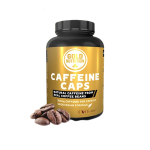 Koffein 100 mg 90 Kapseln - GoldNutrition - Crisdietética