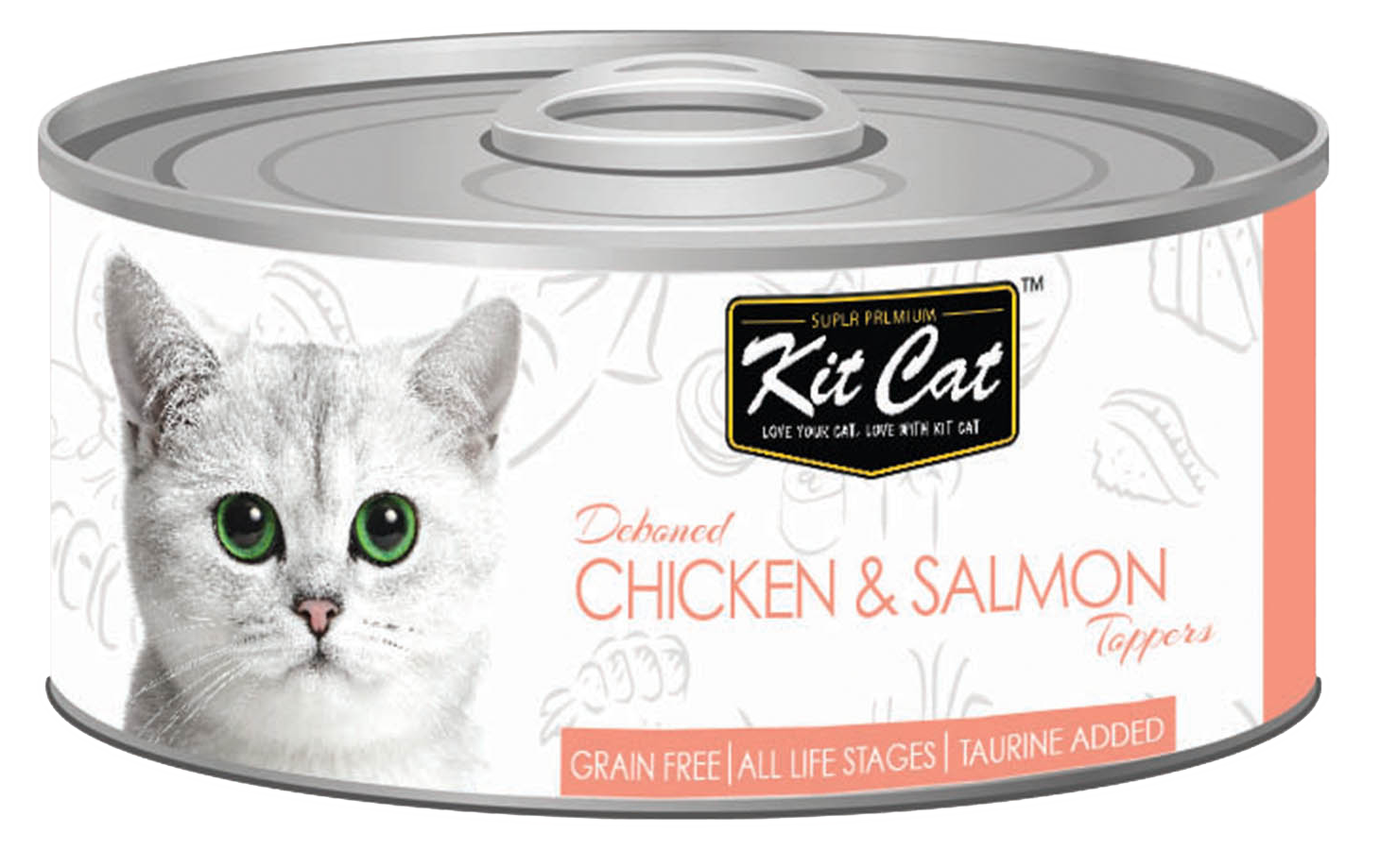Kit Cat Chicken & Salmon 80g - Crisdietética