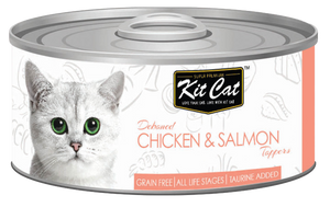 Kit Cat 雞肉和鮭魚 80 克 - Crisdietética