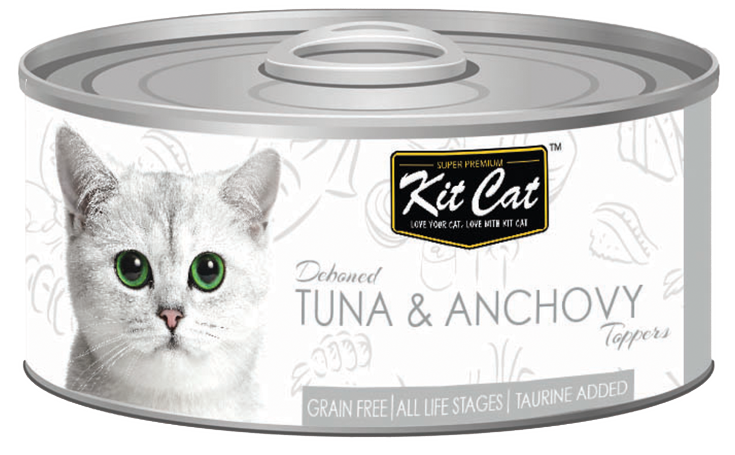 Kit Cat Tuna & Anchovies 80g - Crisdietética