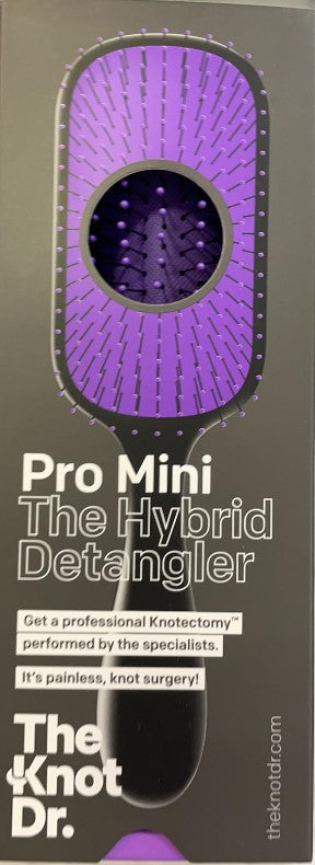 Escova de Cabelo Pro Mini Kit The Hybrid Detangler Violet - The Knot Dr. - Crisdietética