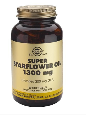 Super Starflower Oil 1300mg 60 Cápsulas - Solgar - Crisdietética
