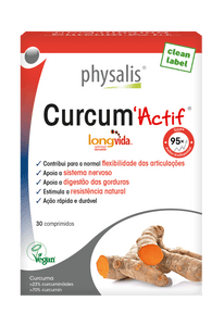 Curcum Actif 30 Tabletten - Physalis - Crisdietética