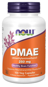 DMAE 250mg 100 Cápsulas Vegetales - Ahora - Chrysdietética