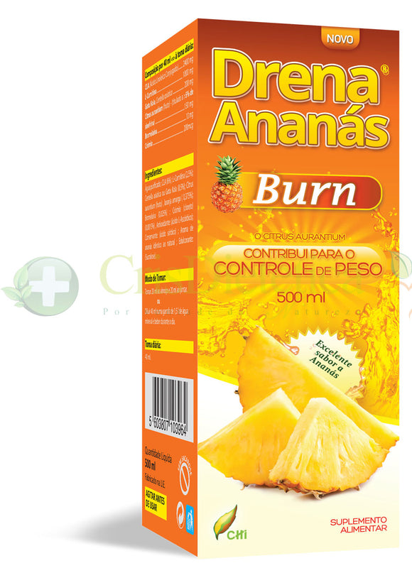 Drena Ananás Burn Frasco de 500 ml - Celeiro da Saúde Lda