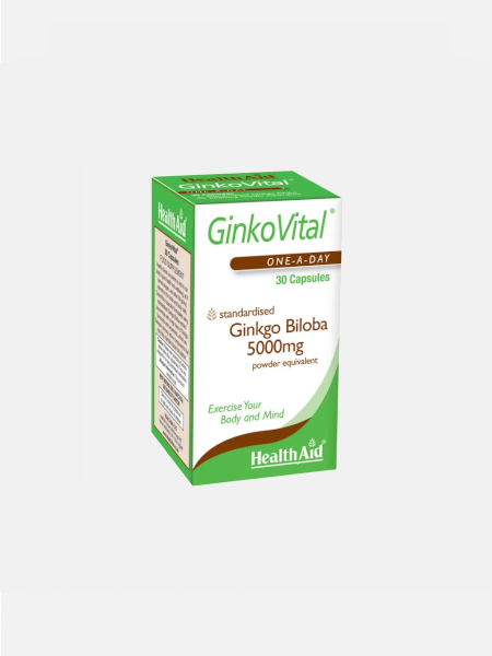 Ginko Vital 30 cápsulas - Health Aid - Crisdietética