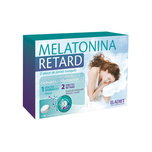 Melatonin Retard 30 Tablets - Eladiet - Crisdietética