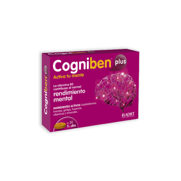 Cogniben Plus 30 Comprimidos - Eladiet - Crisdietética