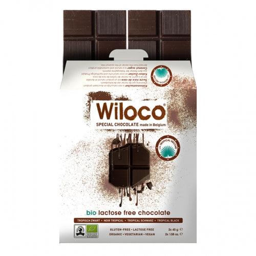 Envelope Tropical Chocolate Preto Biológico 2x45g - Wiloco - Crisdietética