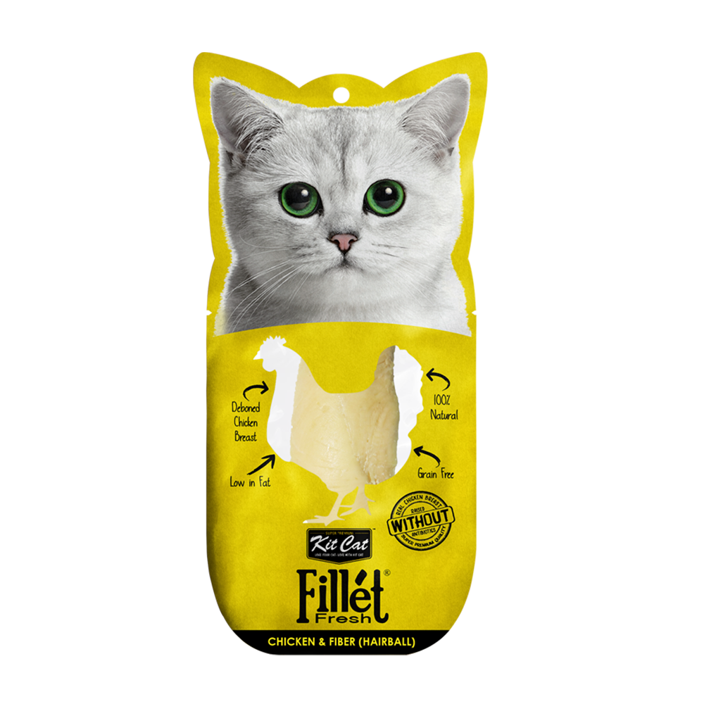 Kit Cat FilletFresh Chicken & Fiber 30g - Crisdietética