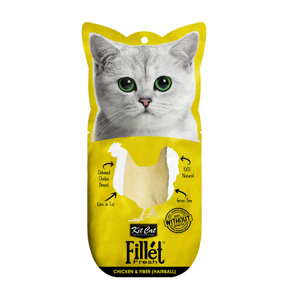 Kit Cat FilletFresh Frango & Fibra 30g - Crisdietética