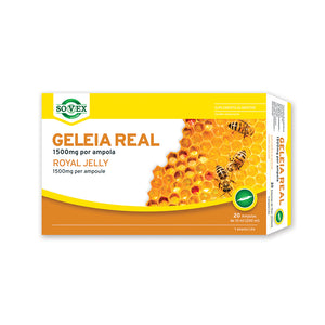 Royal Jelly 1500mg - 20 Ampoules - Sovex - Chrysdietetic