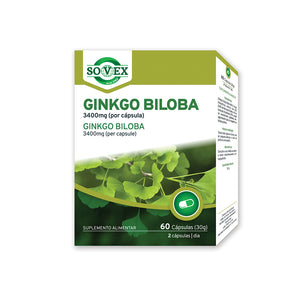 Ginkgo Biloba 3400mg - 60 Kapseln - Sovex - Chrysdietetic