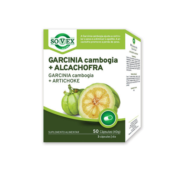 Garcinia Cambogia + Alcachofra 50 Cápsulas - Sovex - Crisdietética