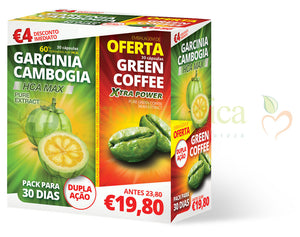 Garcínia + Café Verde Pack 30 + 30 un - Celeiro da Saúde Lda