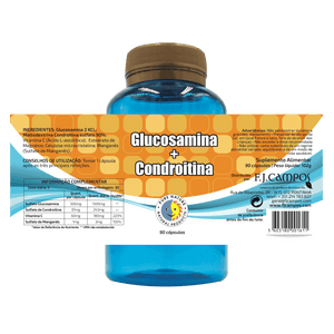 Glucosamina + Condroitina 90 Cápsulas - Pure Nature - Crisdietetic