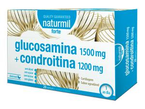 Glucosamina + Condroitina Forte 20 Fiale - Naturmil - Crisdietética
