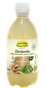 Kombucha Ginger and Mint 330ml - Grano Vita - Chrysdietética