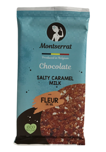 Cioccolato al Latte con Caramello Salato BIO 80gr - Montserrat - Crisdietética