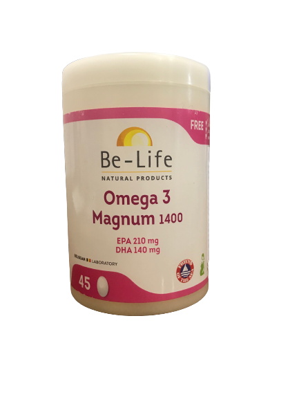 Omega 3 Magnum 1400 45 Comprimidos - Be-Life - Crisdietética