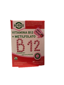 维生素 B12 + 甲基叶酸 30 片 - Sovex - Crisdietética