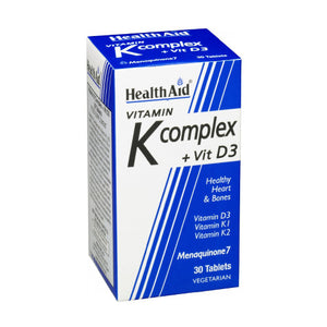 Vitamin K + D3 30 Pills - Health Aid - Crisdietética