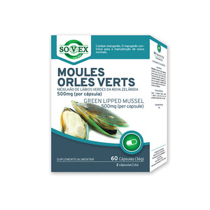 Moules Orles Verts 500mg 60 Capsules - Sovex - Crisdietética
