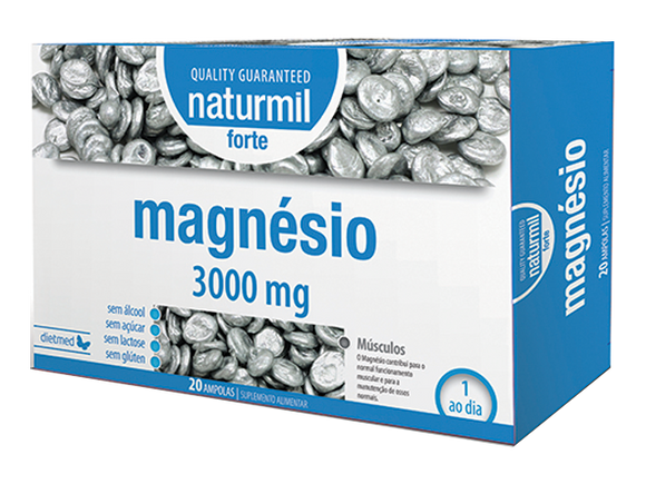 Magnésio Forte 20 Ampolas - Dietmed - Crisdietética